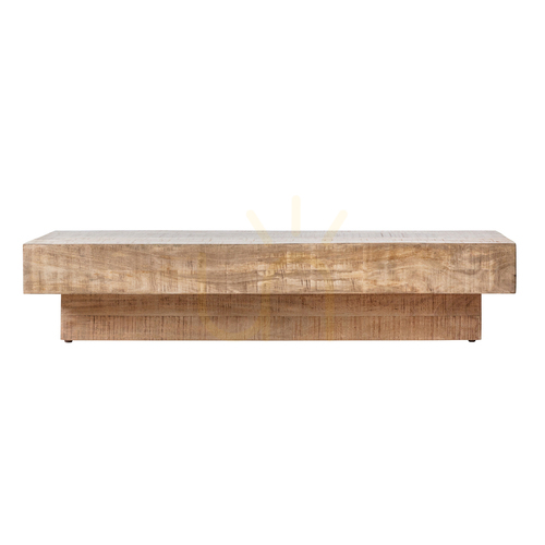 Prüfen Couchtisch Gallery Direct Iowa Mango-Holz natur 150x60 cm