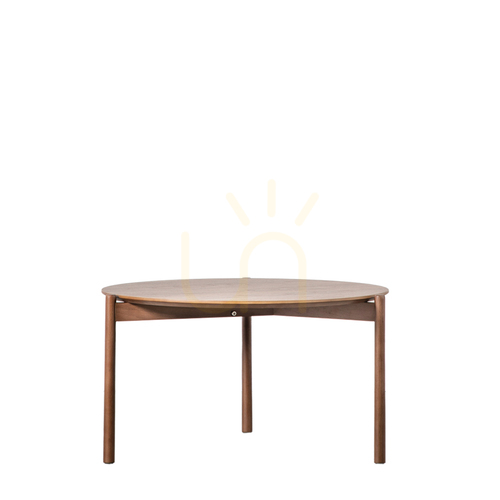 Prüfen Couchtisch Gallery Direct Burley Walnuss rund 70 cm Eichenfurnier MDF