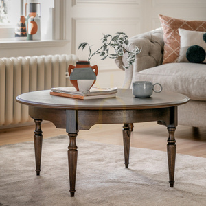 Couchtisch Gallery Direct Madison 90x90 cm dunkel Holz quadratisch Mindi MDF small 1