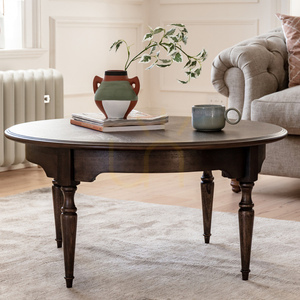 Couchtisch Gallery Direct Madison 90x90 cm dunkel Holz quadratisch Mindi MDF small 3