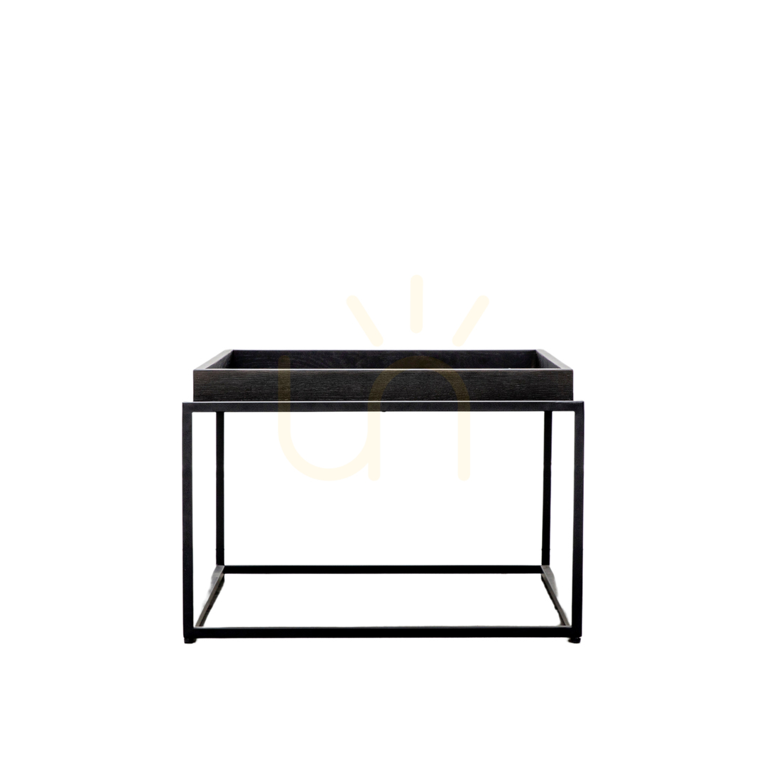 Anzeige Couchtisch Gallery Direct Forden Tray schwarz 90x60 cm rechteckig MDF Metall Couchtisch Gallery Direct Forden Tray schwarz 90x60 cm rechteckig MDF Metall