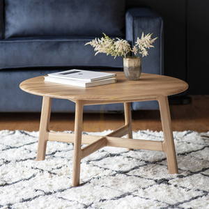 Couchtisch rund Eiche 80 cm Madrid Gallery Direct massiv Mid-Century 1 Couchtisch rund Eiche 80 cm Madrid Gallery Direct massiv Mid-Century small 1