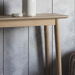 Konsolentisch Gallery Direct Milano Eiche 120 cm Chevron-Intarsie small 5