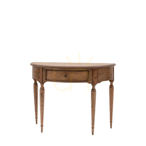 Konsolentisch Gallery Direct Highgrove Demi Lune Naturholz Mindi 92,5 cm small 5