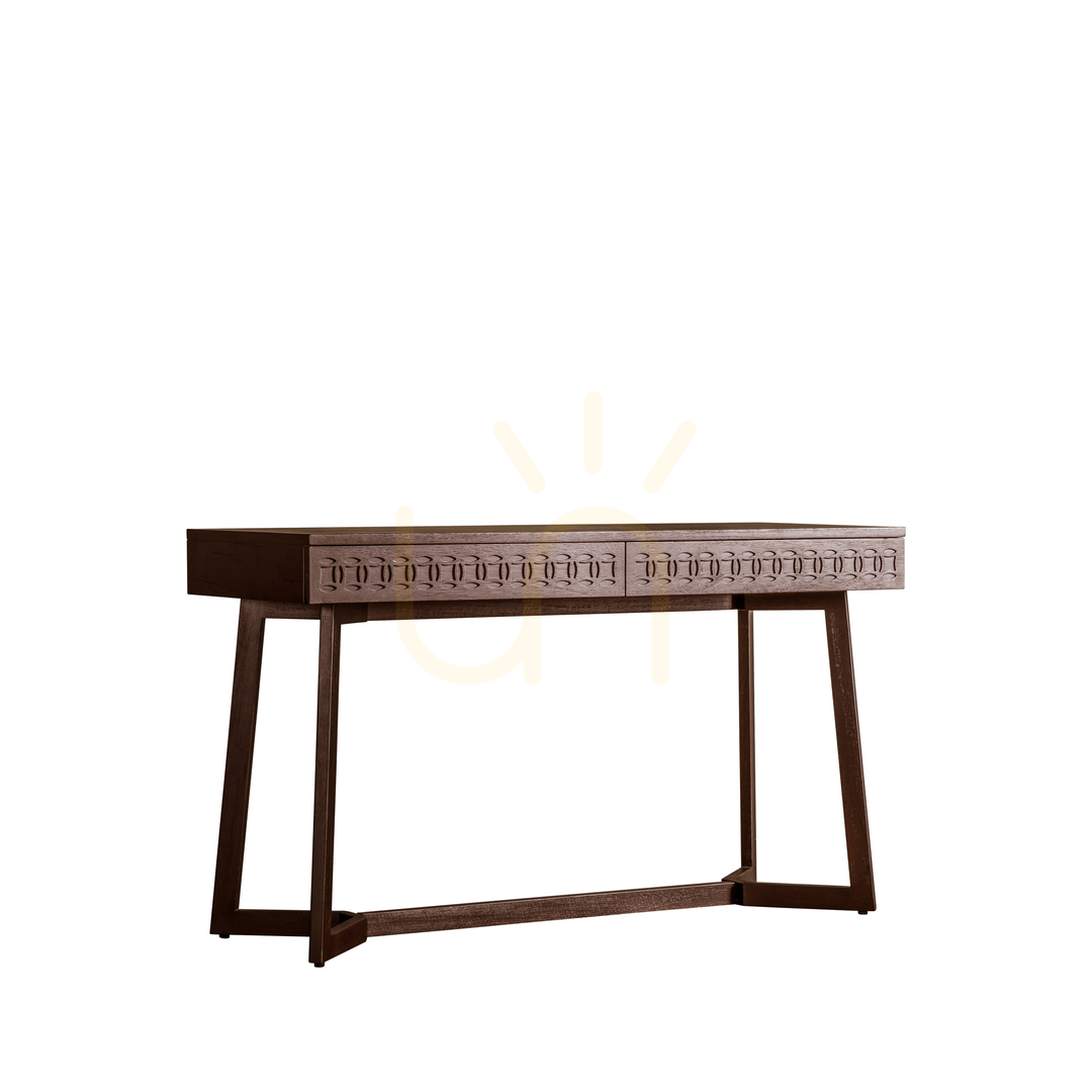 Anzeige Schreibtisch Gallery Direct Boho Retreat braun Mangoholz 130 cm mit 2 Schubladen Schreibtisch Gallery Direct Boho Retreat braun Mangoholz 130 cm mit 2 Schubladen