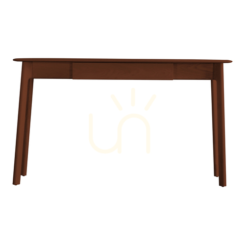 Prüfen Schreibtisch Gallery Direct Madrid Walnuss 130 cm 1 Schublade Massivholz