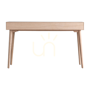 Schreibtisch Gallery Direct Milano Eiche 130 cm mit 1 Schublade und offenem Fach small 3