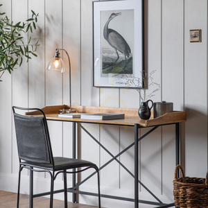Schreibtisch Gallery Direct Torrington 120x54 cm Schwarz/Natur Eichenfurnier Metall 1 Schreibtisch Gallery Direct Torrington 120x54 cm Schwarz/Natur Eichenfurnier Metall small 1