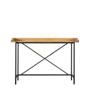 Schreibtisch Gallery Direct Torrington 120x54 cm Schwarz/Natur Eichenfurnier Metall 0 Schreibtisch Gallery Direct Torrington 120x54 cm Schwarz/Natur Eichenfurnier Metall small 0