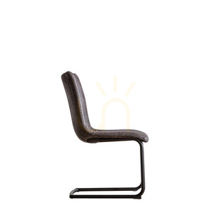 Stuhl 2er-Set Gallery Direct Edington grau Kunstleder Freischwinger Retro 3 Stuhl 2er-Set Gallery Direct Edington grau Kunstleder Freischwinger Retro small 3