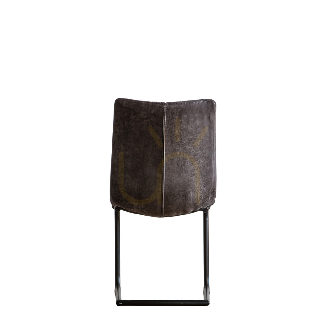 Zeige Stuhl 2er-Set Gallery Direct Edington grau Kunstleder Freischwinger Retro Stuhl 2er-Set Gallery Direct Edington grau Kunstleder Freischwinger Retro
