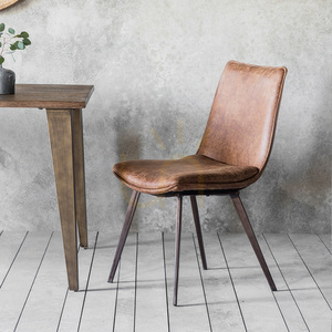 Stuhl Gallery Direct Hinks braun Kunstleder Metallbeine 2er-Set 1 Stuhl Gallery Direct Hinks braun Kunstleder Metallbeine 2er-Set small 1
