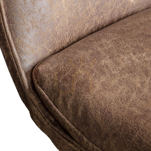 Stuhl Gallery Direct Hinks braun Kunstleder Metallbeine 2er-Set 2 Stuhl Gallery Direct Hinks braun Kunstleder Metallbeine 2er-Set small 2