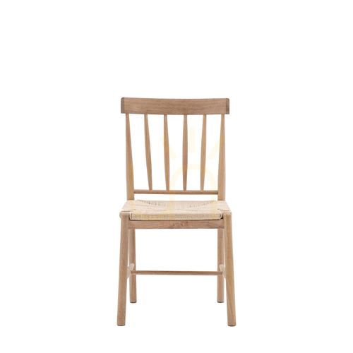 Prüfen Esszimmerstuhl 2er-Set Gallery Direct Eton natur Buche Seilgeflecht 46x45x92 cm