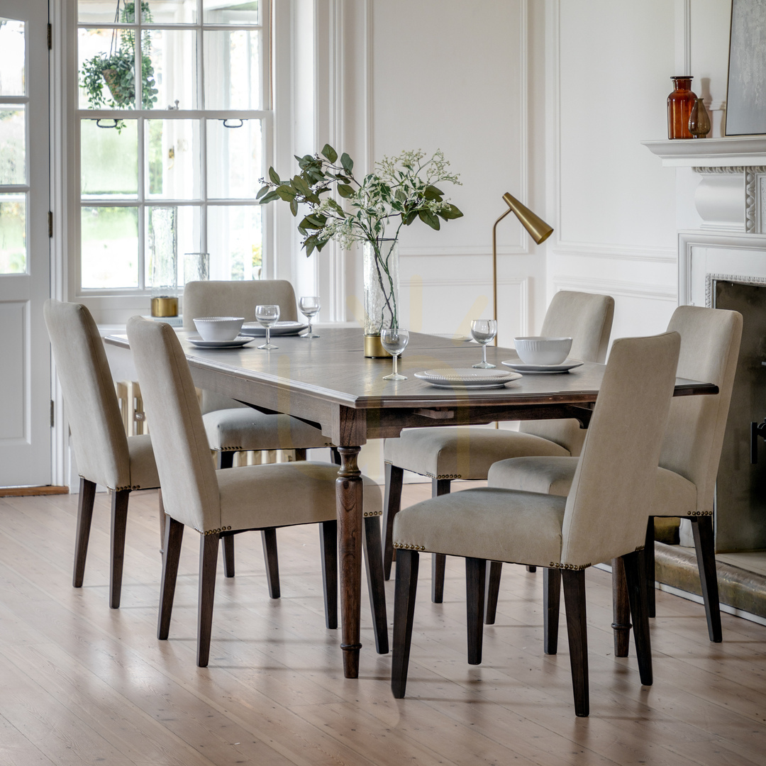 Anzeige Esszimmerstuhl 2er-Set Gallery Direct Highgrove Samt Taupe Eiche Esszimmerstuhl 2er-Set Gallery Direct Highgrove Samt Taupe Eiche