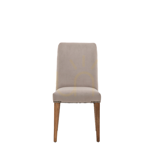 Prüfen Esszimmerstuhl 2er-Set Gallery Direct Highgrove Samt Taupe Eiche