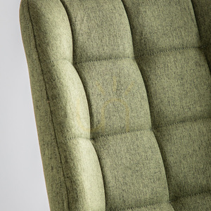 Esszimmerstuhl 2er-Set Gallery Direct Manford flaschengrün Mid-Century Eisen Polyester small 5