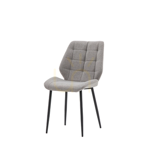 Esszimmerstuhl 2er-Set hellgrau Manford Gallery Direct Eisen Polyester small 5