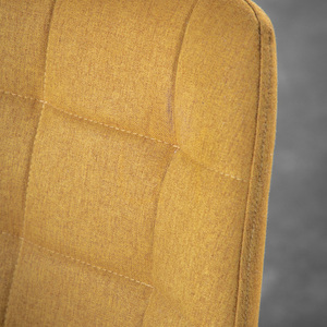 Esszimmerstuhl 2er-Set Gallery Direct Manford Safran Mid-Century Eisen/Polyester small 5
