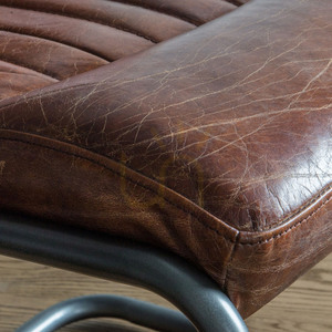Lederstuhl braun Eisen Gallery Direct Capri 52x66x90 cm small 4