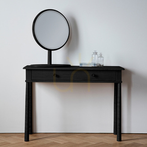 Frisiertisch Gallery Direct Wycombe schwarz Eiche MDF 110 x 40 x 80 cm small 1