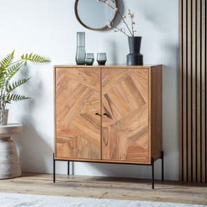 Getränkeschrank Gallery Direct Oklahoma 2-türig Akazienholz natur 88x40x100 cm 3 Getränkeschrank Gallery Direct Oklahoma 2-türig Akazienholz natur 88x40x100 cm small 3