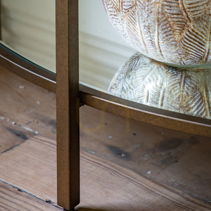 TV-Regal Gallery Direct Hudson 120 cm Bronze Metall Glas MDF small 3