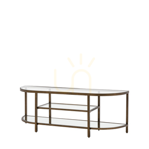 TV-Regal Gallery Direct Hudson 120 cm Bronze Metall Glas MDF small 4