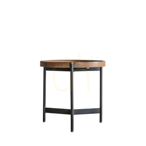 Beistelltisch-Set Gallery Direct Dakota 2er Mangoholz Schwarz/Natur 55 cm 4 Beistelltisch-Set Gallery Direct Dakota 2er Mangoholz Schwarz/Natur 55 cm small 4