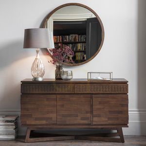 Anrichte Gallery Direct Boho Retreat braun Mango/Mahagoni 140 cm 3 Türen 2 Schubladen small 1