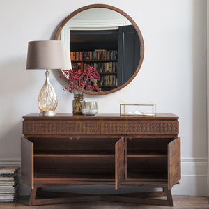 Anrichte Gallery Direct Boho Retreat braun Mango/Mahagoni 140 cm 3 Türen 2 Schubladen small 2