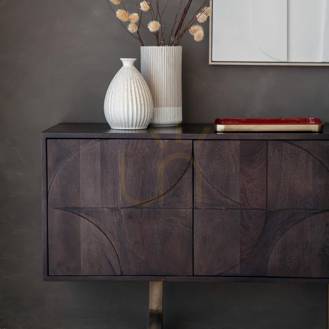 Vorschau Sideboard Gallery Direct Sharma 4-türig Mangoholz braun 180 cm Sideboard Gallery Direct Sharma 4-türig Mangoholz braun 180 cm