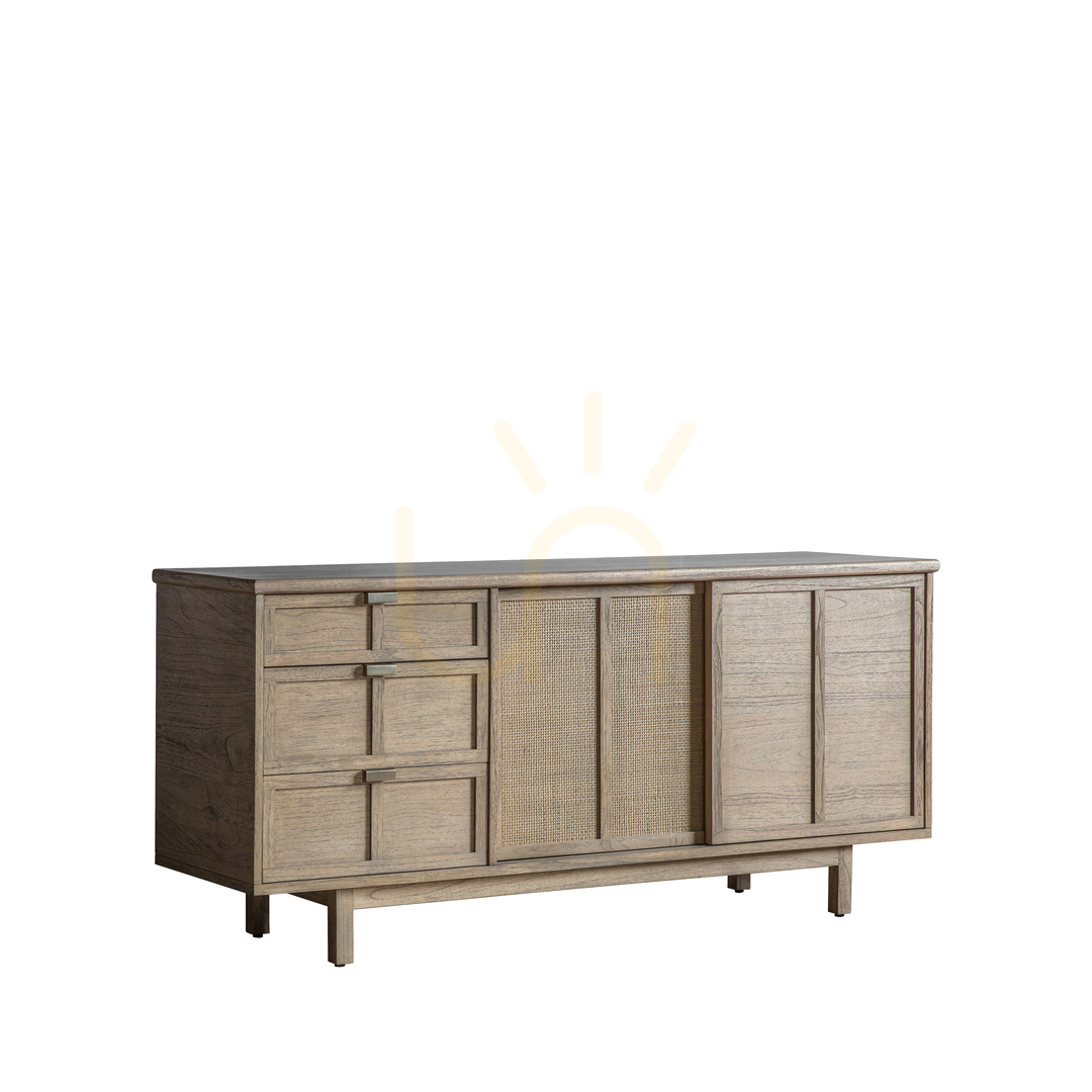 Anzeige Sideboard Gallery Direct Kyoto Natur Rattan 150 cm 3 Schubladen 2 Schiebetüren Sideboard Gallery Direct Kyoto Natur Rattan 150 cm 3 Schubladen 2 Schiebetüren