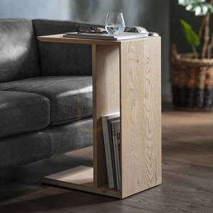 Beistelltisch Gallery Direct Milano Eiche 45x30x65 cm mit Ablage Chevron 1 Beistelltisch Gallery Direct Milano Eiche 45x30x65 cm mit Ablage Chevron small 1