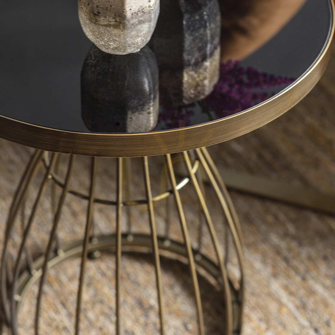 Vorschau Beistelltisch Gallery Direct Southgate Bronze Metall/Glas mit Marmorplatte 50x50x55 cm Beistelltisch Gallery Direct Southgate Bronze Metall/Glas mit Marmorplatte 50x50x55 cm