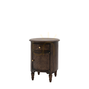 Beistelltisch Gallery Direct Madison rund Kaffee Mindi Holz mit Schublade 45 cm 5 Beistelltisch Gallery Direct Madison rund Kaffee Mindi Holz mit Schublade 45 cm small 5