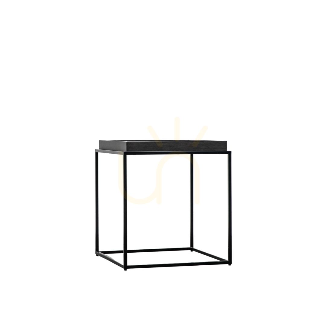 Anzeige Beistelltisch Gallery Direct Forden schwarz 60x50x55 cm MDF Metall rechteckig Beistelltisch Gallery Direct Forden schwarz 60x50x55 cm MDF Metall rechteckig