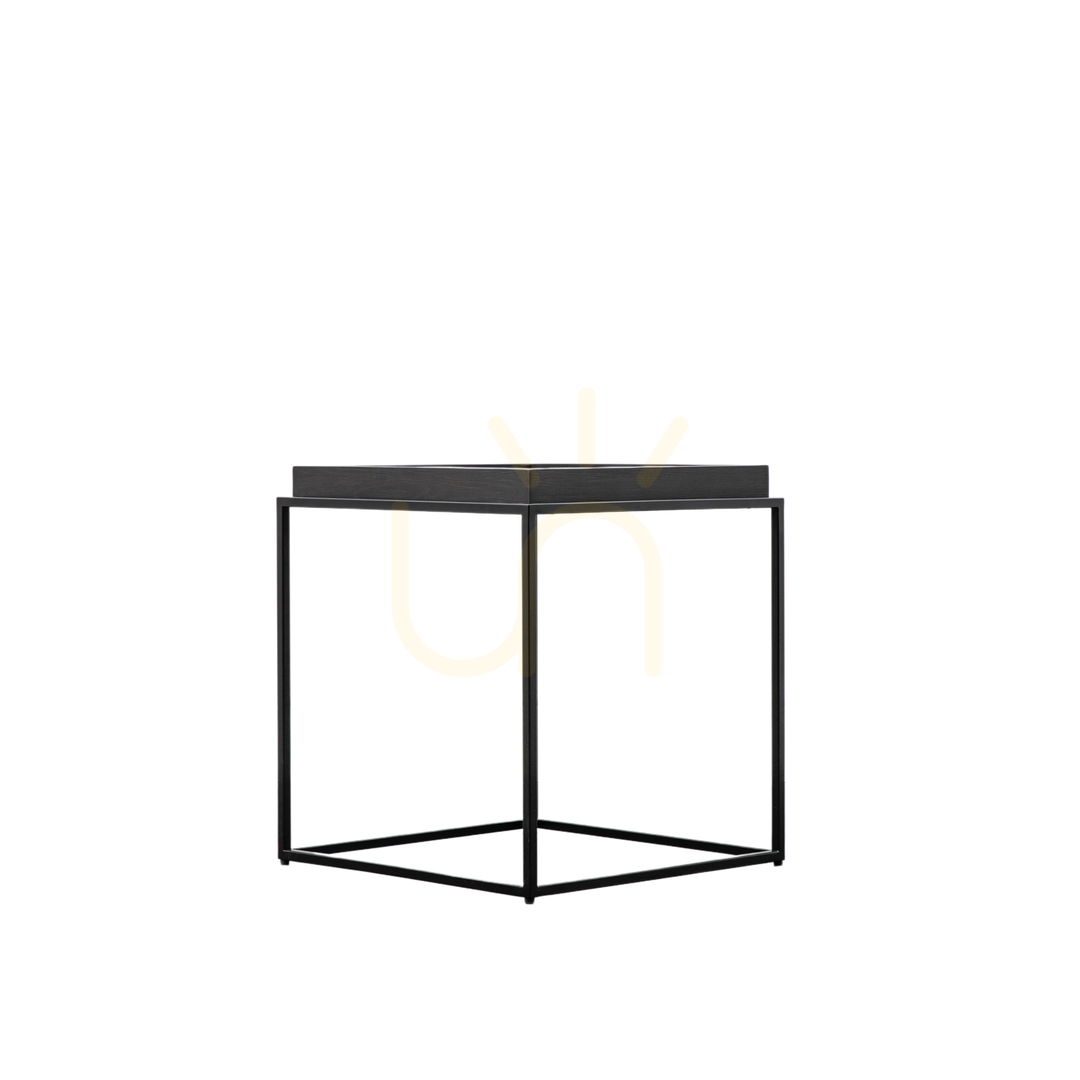Zeige Beistelltisch Gallery Direct Forden schwarz 60x50x55 cm MDF Metall rechteckig Beistelltisch Gallery Direct Forden schwarz 60x50x55 cm MDF Metall rechteckig