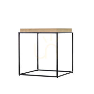 Beistelltisch Gallery Direct Forden grau 60x50x55 cm MDF Metall rechteckig small 4
