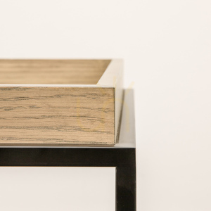 Beistelltisch Gallery Direct Forden grau 60x50x55 cm MDF Metall rechteckig small 5