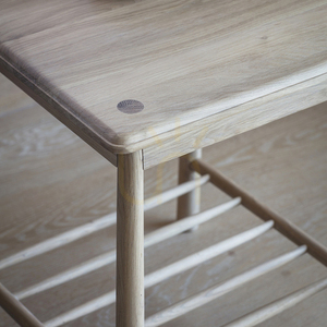 Beistelltisch Gallery Direct Wycombe Eiche 50x50x60 cm massiv Holz small 2