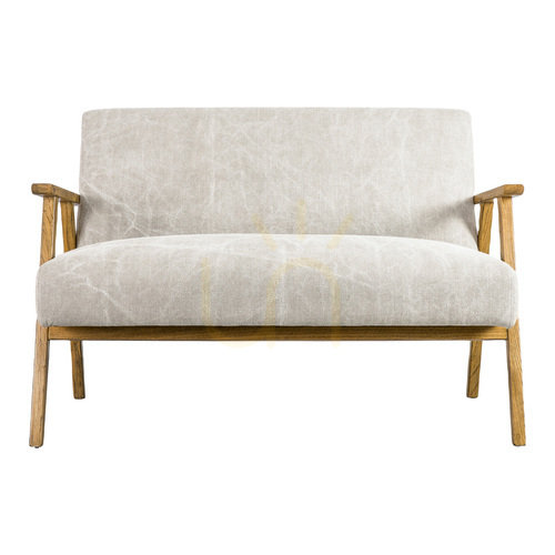 Prüfen 2-Sitzer Sofa Gallery Direct Neyland Natur Leinen Esche 119 cm