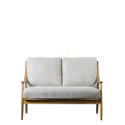 Prüfen 2-Sitzer Sofa Gallery Direct Reliant natur Esche Polyester-Gewebe 118,5 cm