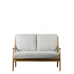 2-Sitzer Sofa Gallery Direct Reliant natur Esche Polyester-Gewebe 118,5 cm small 0