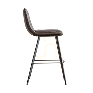 Barhocker Gallery Direct Palmer grau, Kunstleder und Metall, Sitzhöhe 75 cm, 2er-Set 5 Barhocker Gallery Direct Palmer grau, Kunstleder und Metall, Sitzhöhe 75 cm, 2er-Set small 5