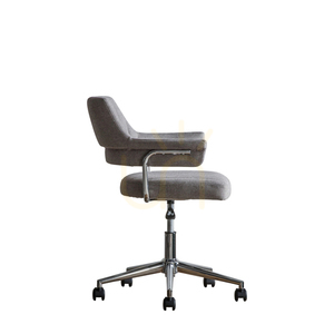 Drehstuhl Gallery Direct Mcintyre grau Stoff höhenverstellbar mit Rollen small 3