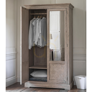 Schrank Gallery Direct Mustique 2 mit Spiegeltüren Mindy Ash Natur 111,5 x 60 x 195 cm small 2