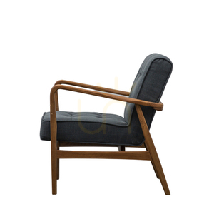 Sessel Gallery Direct Humber dunkelgrau Leinen Esche Mid-Century 70 x 74 x 80 cm 4 Sessel Gallery Direct Humber dunkelgrau Leinen Esche Mid-Century 70 x 74 x 80 cm small 4