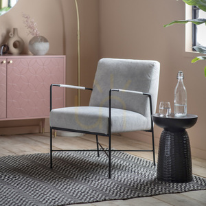 Sessel Gallery Direct Chartham grau Stoff Metallgestell 56x74,5x82 cm 1 Sessel Gallery Direct Chartham grau Stoff Metallgestell 56x74,5x82 cm small 1