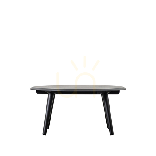 Prüfen Couchtisch Gallery Direct Maddox schwarz 75x75 cm Eichenfurnier Kautschukholz